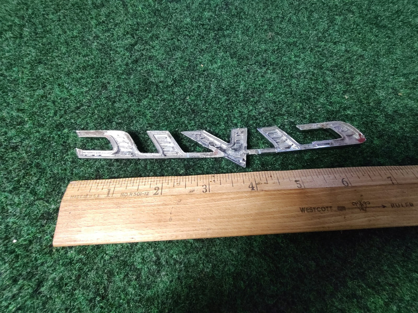 2006 - 2011 Civic Trunk Lid Logo Badge Nameplate Chrome Emblem Sport 6S1