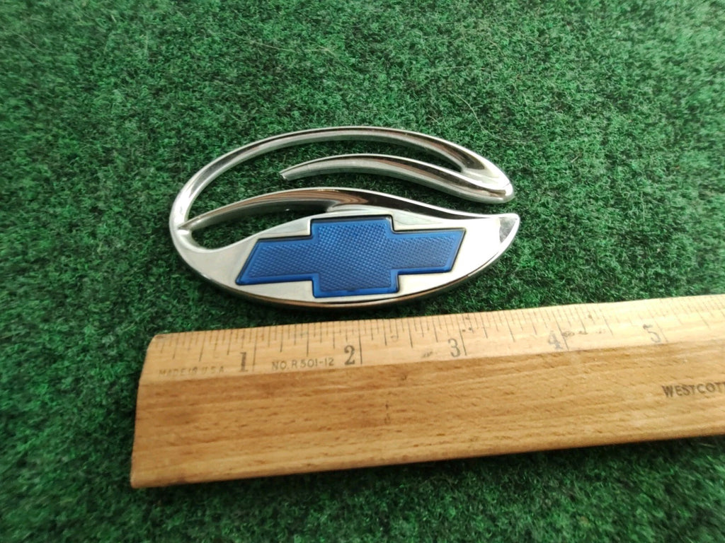 Chevy 1997-2003 Malibu Chrome Blue Trunk Lid Emblem Logo Nameplate 22638475 5S5
