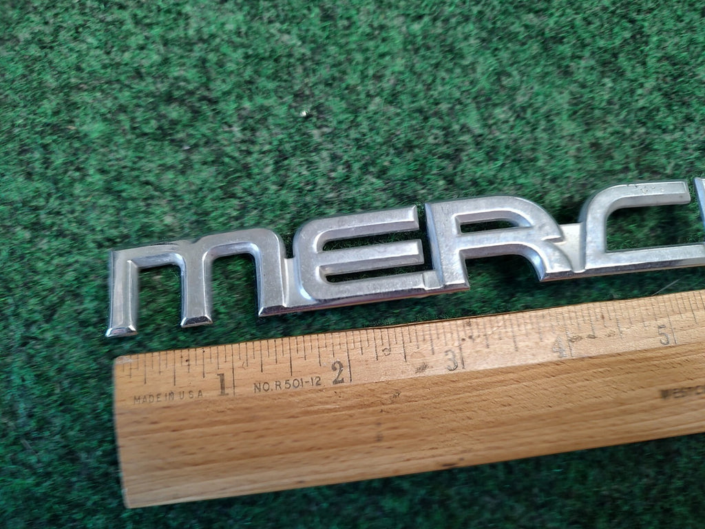 Mercury Chrome OEM 8.5" Curved Emblem Badge Logo Nameplate Name YF42-16702-C 4S8
