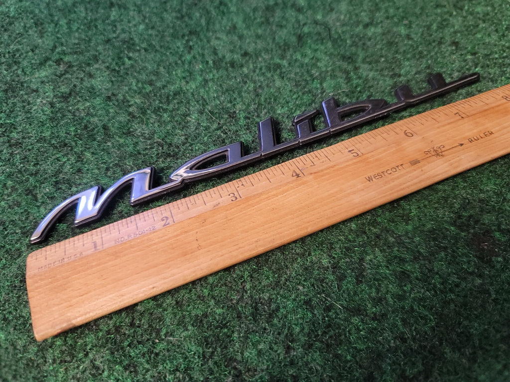 1997-2003 Chevy Malibu Chrome Rear Emblem Badge Logo Nameplate Name Plate 2S9