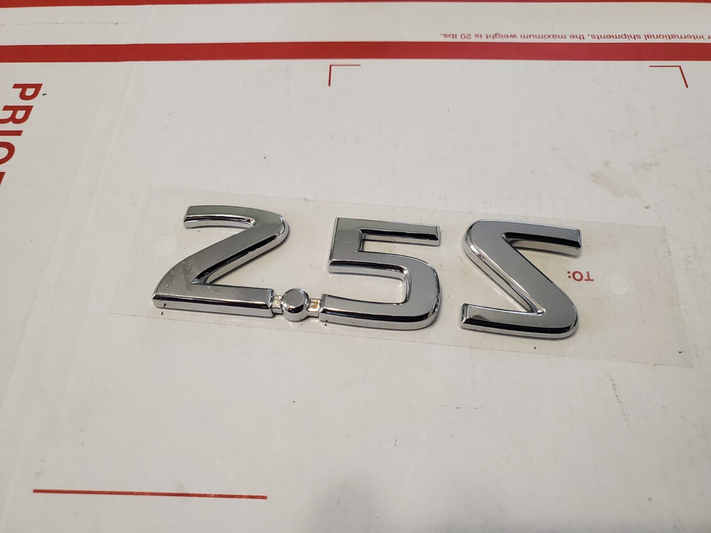 NISSAN 2.5 S REAR CHROME EMBLEM LOGO SYMBOL BADGE OEM 3L9